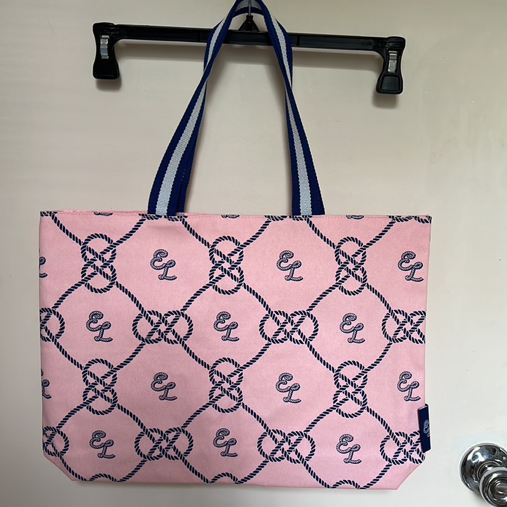 New Estée Lauder Canvas Pink Tote(approx. 17.5”x12.5”) - Picture 2 of 7